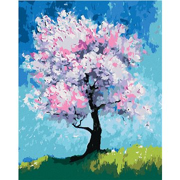 

Diamondi - KVETOUCÍ TŘEŠEŇ, 40x50 cm, vypnuté plátno na rám