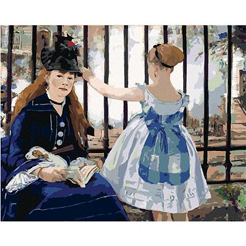 

Diamondi - U ŽELEZNICE (ÉDOUARD MANET), 40x50 cm, vypnuté plátno na rám
