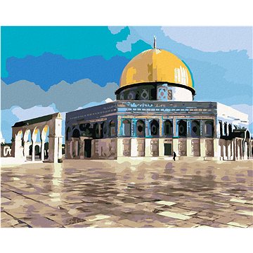 

Diamondi - MEŠITA AL AQSA, 40x50 cm, vypnuté plátno na rám