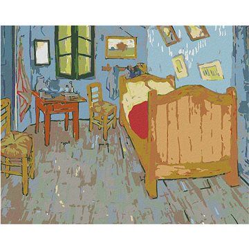 

Diamondi - LOŽNICE V ARLES (VINCENT VAN GOGH), 40x50 cm, vypnuté plátno na rám