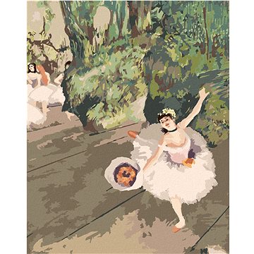 

Diamondi - TANEČNICE S KYTICÍ KVĚTIN (EDGAR DEGAS), 40x50 cm, vypnuté plátno na rám