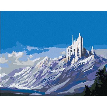 

Diamondi - ZÁMEK V HORÁCH, 40x50 cm, vypnuté plátno na rám