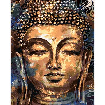 

Diamondi - BUDDHA S ORNAMENTY, 40x50 cm, vypnuté plátno na rám