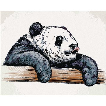 

Diamondi - OLIZUJÍCÍ SE PANDA, 40x50 cm, bez rámu a bez vypnutí plátna