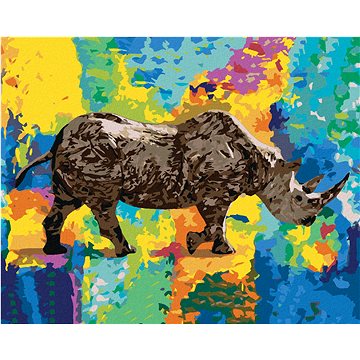 

Diamondi - NOSOROŽEC, 40x50 cm, bez rámu a bez vypnutí plátna