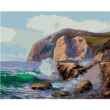 

Diamondi - RANNÍ PŘÍLIV VLN, 40x50 cm, bez rámu a bez vypnutí plátna