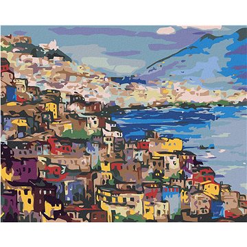 

Diamondi - POBŘEŽÍ NEAPOL, 40x50 cm, vypnuté plátno na rám