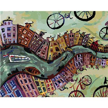 

Diamondi - NEKONEČNÝ AMSTERDAM, 40x50 cm, vypnuté plátno na rám