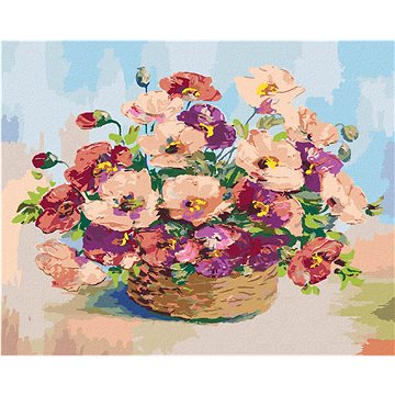 

Diamondi - PROUTĚNÝ KOŠÍK VLČÍHO MÁKU, 40x50 cm, bez rámu a bez vypnutí plátna