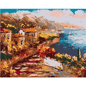 

Diamondi - VÝHLED Z ŘECKÉHO PŘISTAVU, 40x50 cm, vypnuté plátno na rám