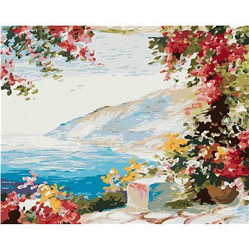 

Diamondi - DŮM U MOŘE, 40x50 cm, vypnuté plátno na rám