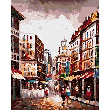

Diamondi - ULIČKA V HONG KONGU, 40x50 cm, bez rámu a bez vypnutí plátna