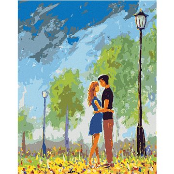 

Diamondi - PUSA V PARKU, 40x50 cm, vypnuté plátno na rám