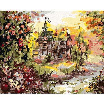 

Diamondi - POHÁDKOVÝ DŮM, 40x50 cm, vypnuté plátno na rám