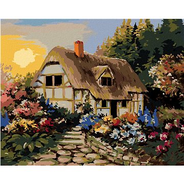 

Diamondi - POHÁDKOVÁ CHALOUPKA, 40x50 cm, vypnuté plátno na rám
