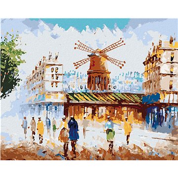 

Diamondi - MOULIN ROUGE V PAŘÍŽI, 40x50 cm, vypnuté plátno na rám