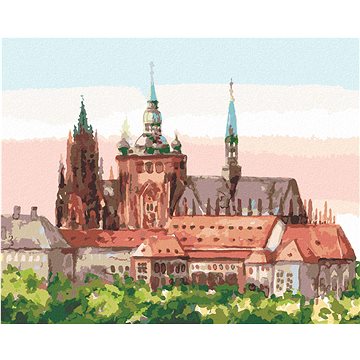 

Diamondi - PRAŽSKÝ HRAD II, 40x50 cm, vypnuté plátno na rám