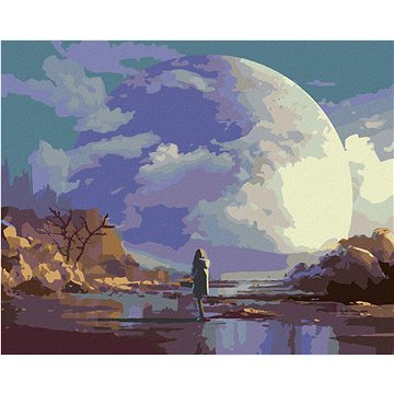 

Diamondi - OSAMĚLÁ ŽENA, 40x50 cm, bez rámu a bez vypnutí plátna