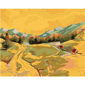 

Diamondi - POHLED NA LETNÍ KRAJINU, 40x50 cm, vypnuté plátno na rám