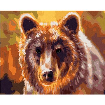 

Diamondi - HLAVA MEDVĚDA, 40x50 cm, bez rámu a bez vypnutí plátna