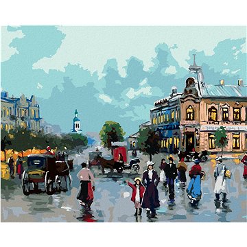 

Diamondi - STARÉ MĚSTO, 40x50 cm, vypnuté plátno na rám
