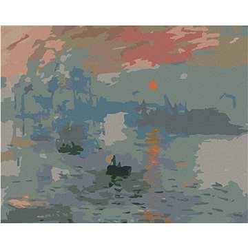 

Diamondi - DOJEM, VÝCHOD SLUNCE (CLAUDE MONET), 40x50 cm, vypnuté plátno na rám