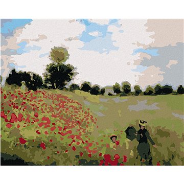 

Diamondi - VLČÍ MÁKY (CLAUDE MONET), 40x50 cm, vypnuté plátno na rám