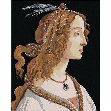 

Diamondi - PORTRÉT DÁMY (SANDRO BOTTICELLI), 40x50 cm, bez rámu a bez vypnutí plátna