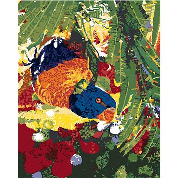 

Diamondi - PAPOUŠEK HLAVOU DOLŮ, 40x50 cm, vypnuté plátno na rám
