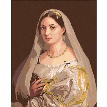 

Diamondi - DÁMA SE ZÁVOJEM (RAFFAELLO SANTI), 40x50 cm, bez rámu a bez vypnutí plátna