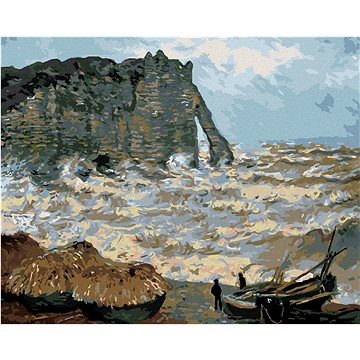 

Diamondi - BOUŘLIVÉ MOŘE V ÉTRETAT (CLAUDE MONET), 40x50 cm, bez rámu a bez vypnutí plátna
