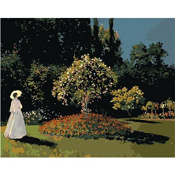 

Diamondi - ŽENA V ZAHRADĚ (CLAUDE MONET), 40x50 cm, bez rámu a bez vypnutí plátna