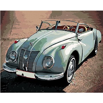 

Diamondi - ZELENÉ AUTO AUDI, 40x50 cm, bez rámu a bez vypnutí plátna