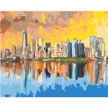 

Diamondi - NEW YORK V ODRAZE VODY, 40x50 cm, bez rámu a bez vypnutí plátna