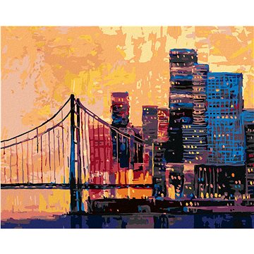 

Diamondi - POHLED NA ČÁST SAN FRANCISCA, 40x50 cm, vypnuté plátno na rám