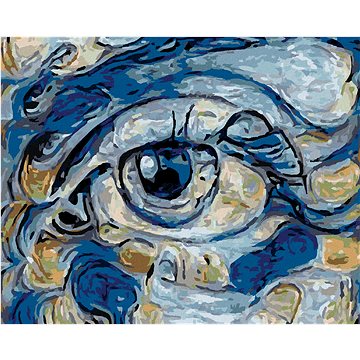 

Diamondi - ABSTRAKTNÍ OKO MLADÉ DÍVKY, 40x50 cm, vypnuté plátno na rám