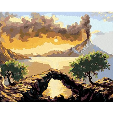 

Diamondi - KRAJINA S VÝBUCHEM SOPKY, 40x50 cm, bez rámu a bez vypnutí plátna