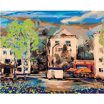 

Diamondi - HLAVNÍ ULICE V NOVOSIBIRSKU, 40x50 cm, vypnuté plátno na rám