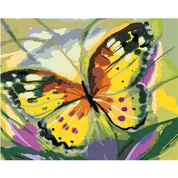 

Diamondi - Diamantové malování - MOTÝL ŽLUŤÁSEK, 40x50 cm, bez rámu a bez vypnutí plátna