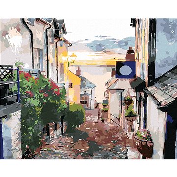 

Diamondi - ULIČKA NA POBŘEŽÍ DEVONU, 40x50 cm, bez rámu a bez vypnutí plátna
