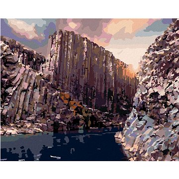 

Diamondi - ÚŽASNÁ KRAJINA NA ISLANDU, 40x50 cm, vypnuté plátno na rám