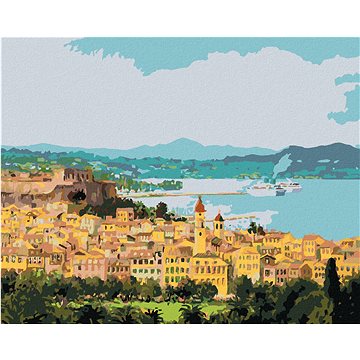 

Diamondi - CORFU V ŘECKU, 40x50 cm, bez rámu a bez vypnutí plátna