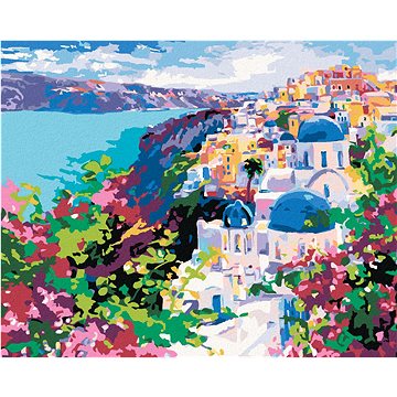 

Diamondi - SANTORINI, 40x50 cm, vypnuté plátno na rám