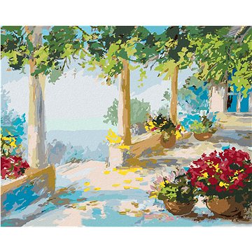 

Diamondi - TERASA U MOŘE, 40x50 cm, bez rámu a bez vypnutí plátna
