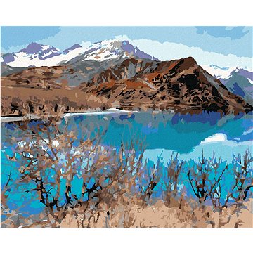 

Diamondi - JEZERO ISKANDERKUL, 40x50 cm, bez rámu a bez vypnutí plátna