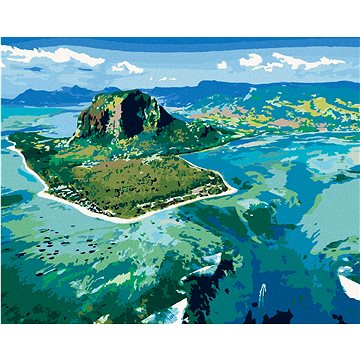 

Diamondi - OSTROV MAURICIUS, 40x50 cm, vypnuté plátno na rám