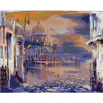 

Diamondi - KOSTEL V SAINT-PETERSBURGU, 40x50 cm, bez rámu a bez vypnutí plátna
