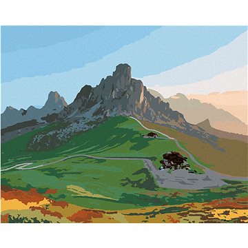 

Diamondi - DOLOMITY, 40x50 cm, vypnuté plátno na rám