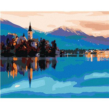 

Diamondi - BLEDSKÁ JEZERA VE SLOVINSKU, 40x50 cm, vypnuté plátno na rám