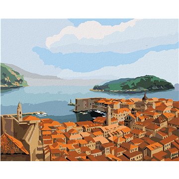 

Diamondi - DUBROVNÍK V CHORVATSKU, 40x50 cm, vypnuté plátno na rám